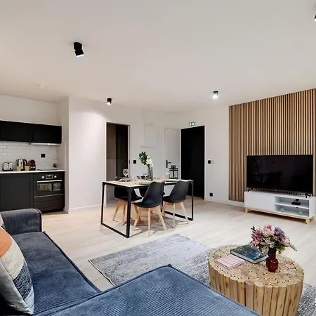 Modern 1bdr 4p - Paris Pont De Apartamento